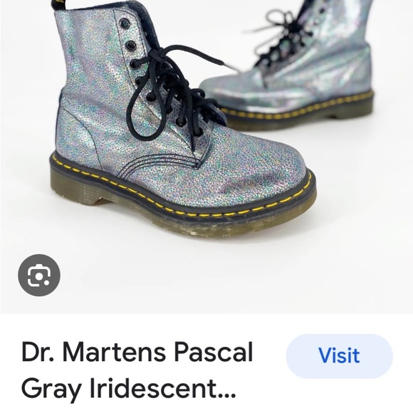 Dr.Marten 1460 Pascaly Iridescent Combat Boots - Picture 4 of 15